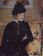 Mary Cassatt The young girl in the black Germany oil painting artist